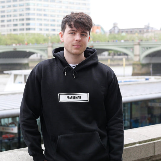 Black 'FNM' Antiracial Retro Bar Hoodie